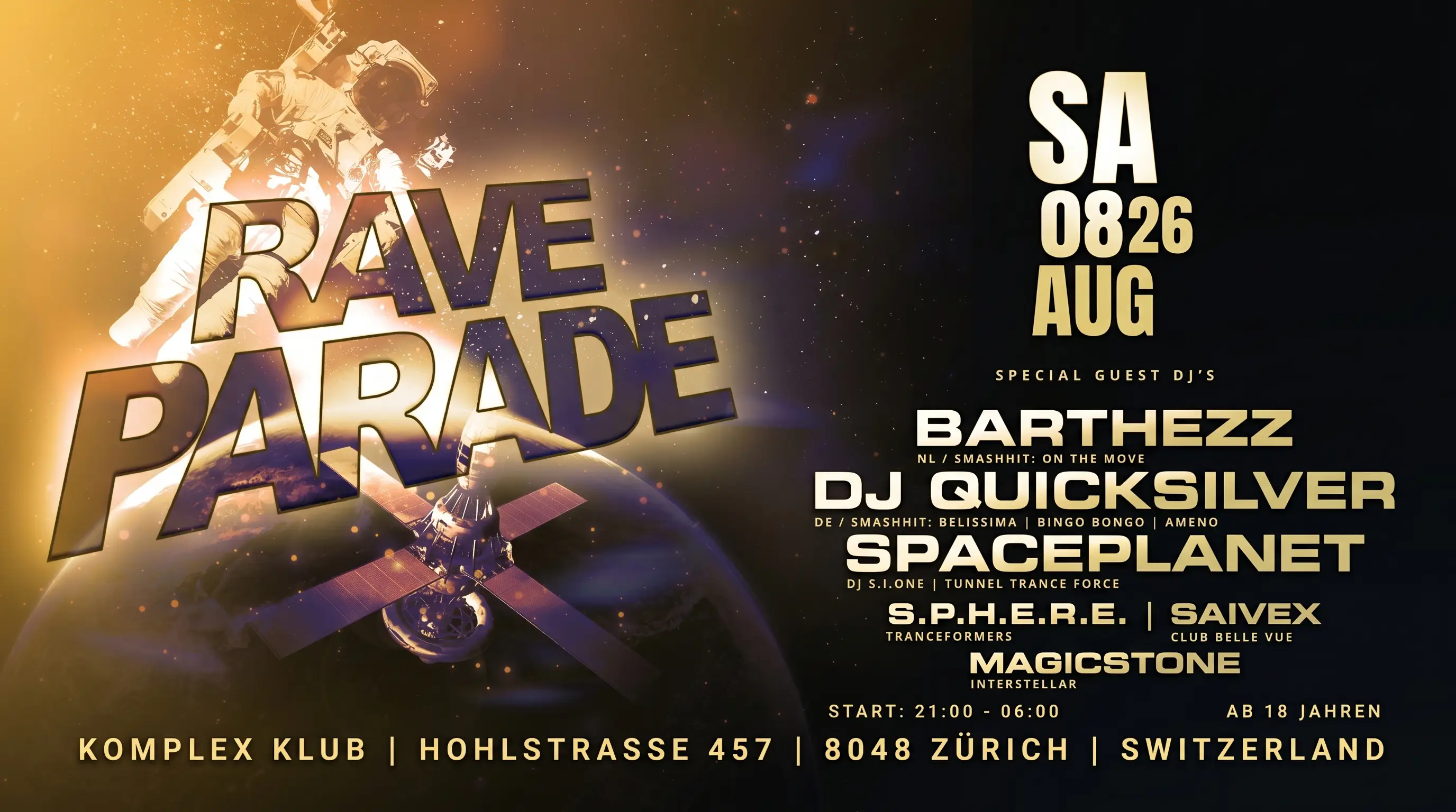Rave Parade 2026 Flyer